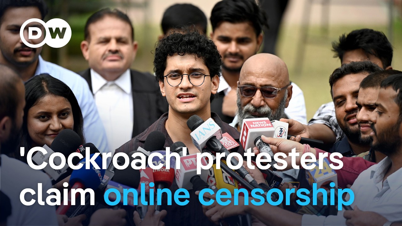 India’s viral ‘cockroach’ movement alleges social media crackdown | DW News