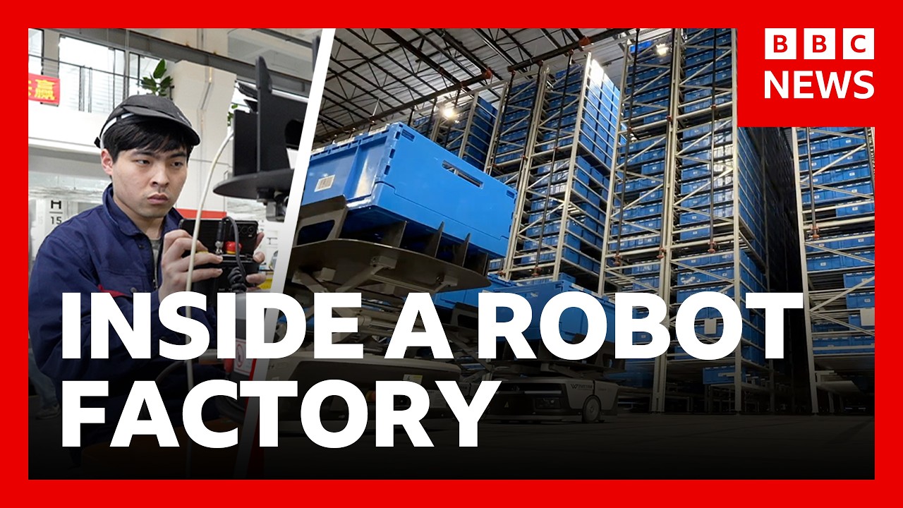 Inside the Chinese factory using robots to power online shopping | BBC News