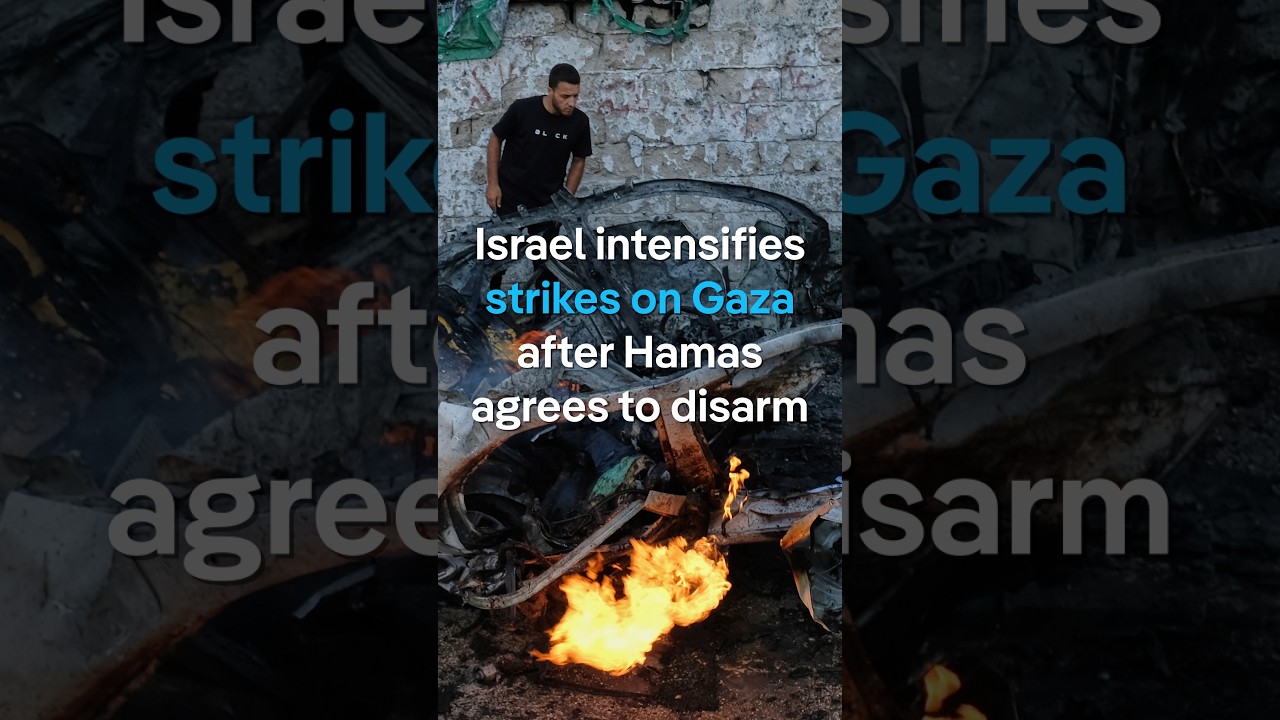 Israel intensifies strikes on Gaza after Hamas agree disarmament deal | DW News