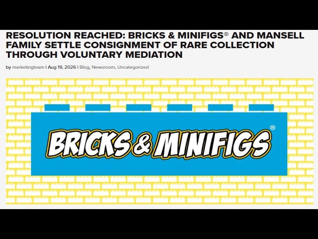 LEGO Scandal Resolution is Being Reached