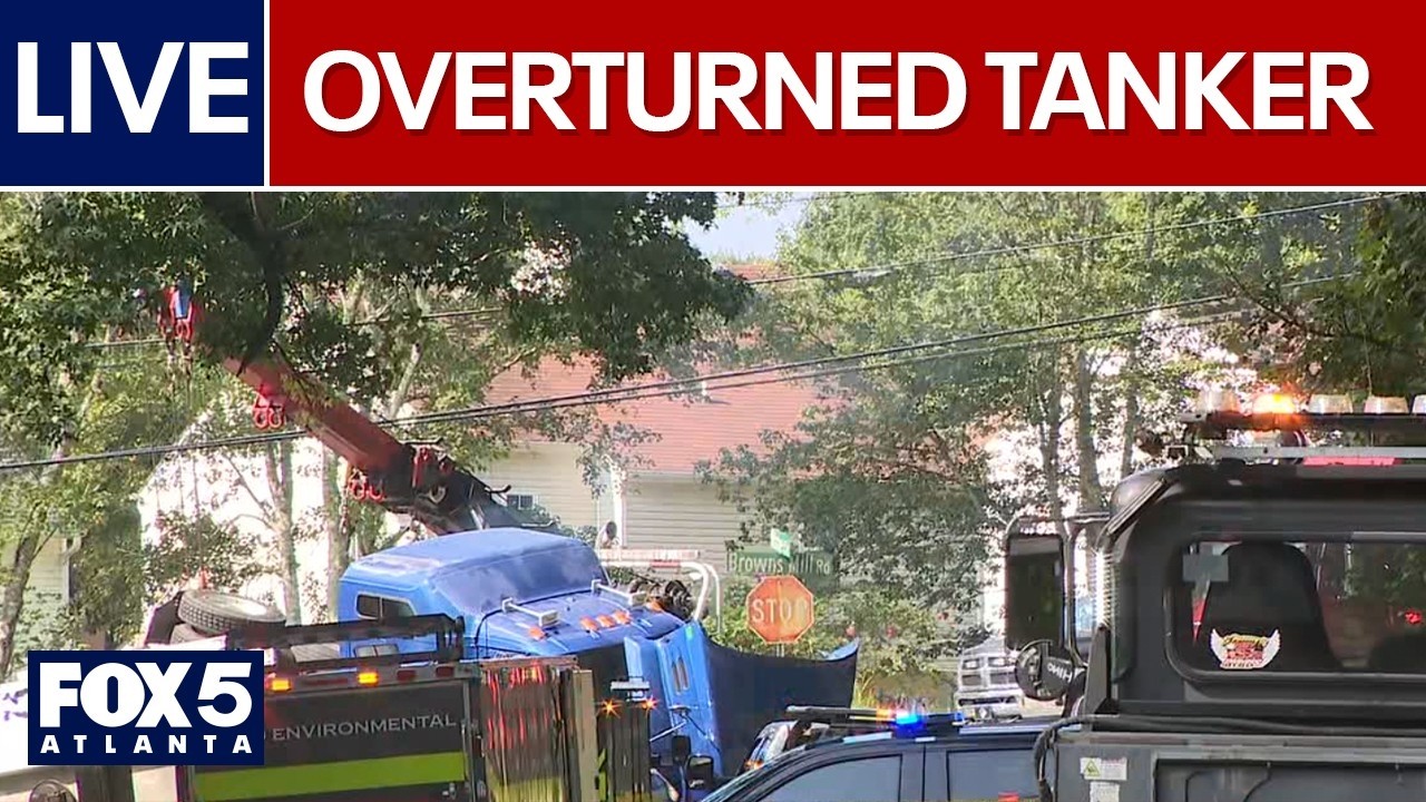 LIVE | Emergency crews respond to overturned fuel tanker; Gwinnet DA files lawsuit against HB 369