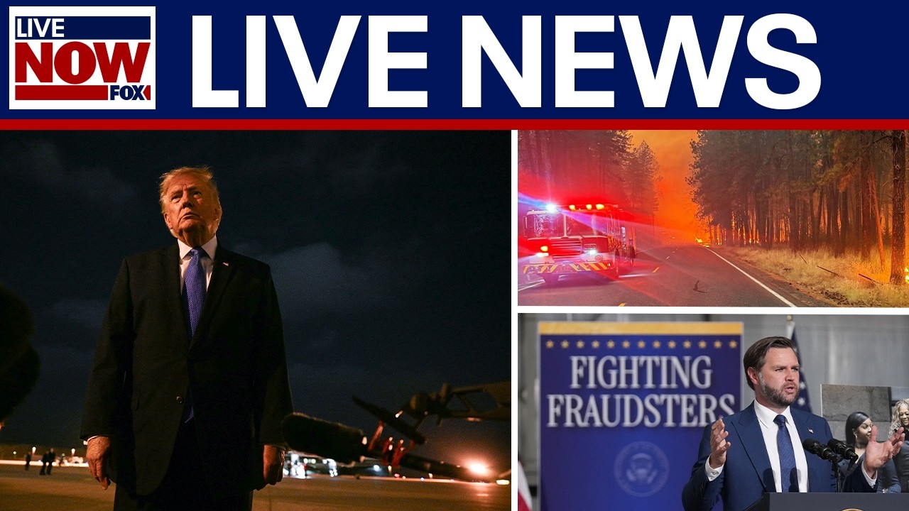 LIVE NEWS: Trump in Vegas, Spokane wildfires, Vance on fraud, Blanche-Patel cartel remarks & more
