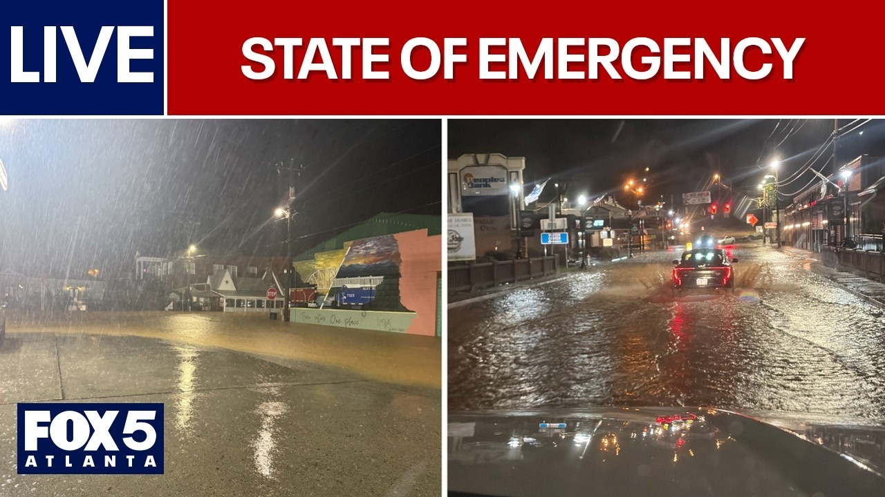 LIVE | State of emergency after severe flooding & arrest made in Piedmont Park 404 Day shooting