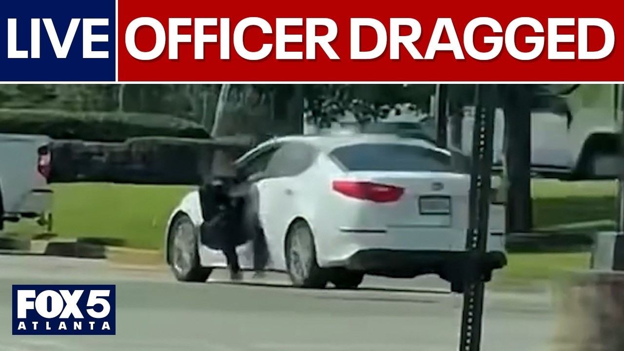 LIVE | Traffic stop ends with officer getting dragged by car