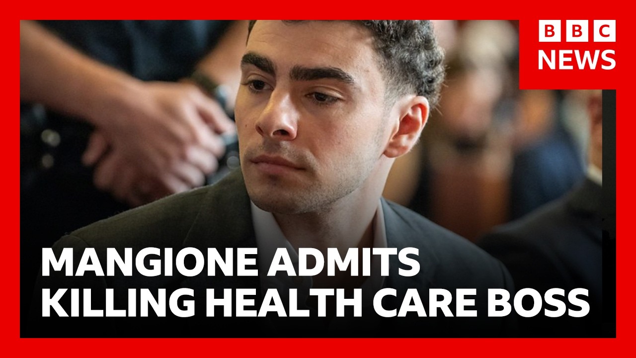 Luigi Mangione admits killing healthcare boss –  victim’s family condemn ‘heinous act’ | BBC News