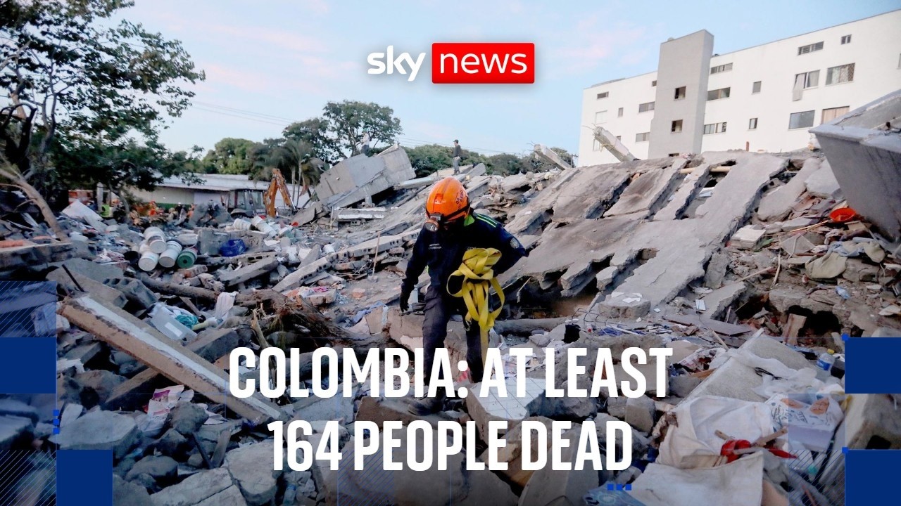 Major earthquake devastates western Colombia with at least 164 people dead