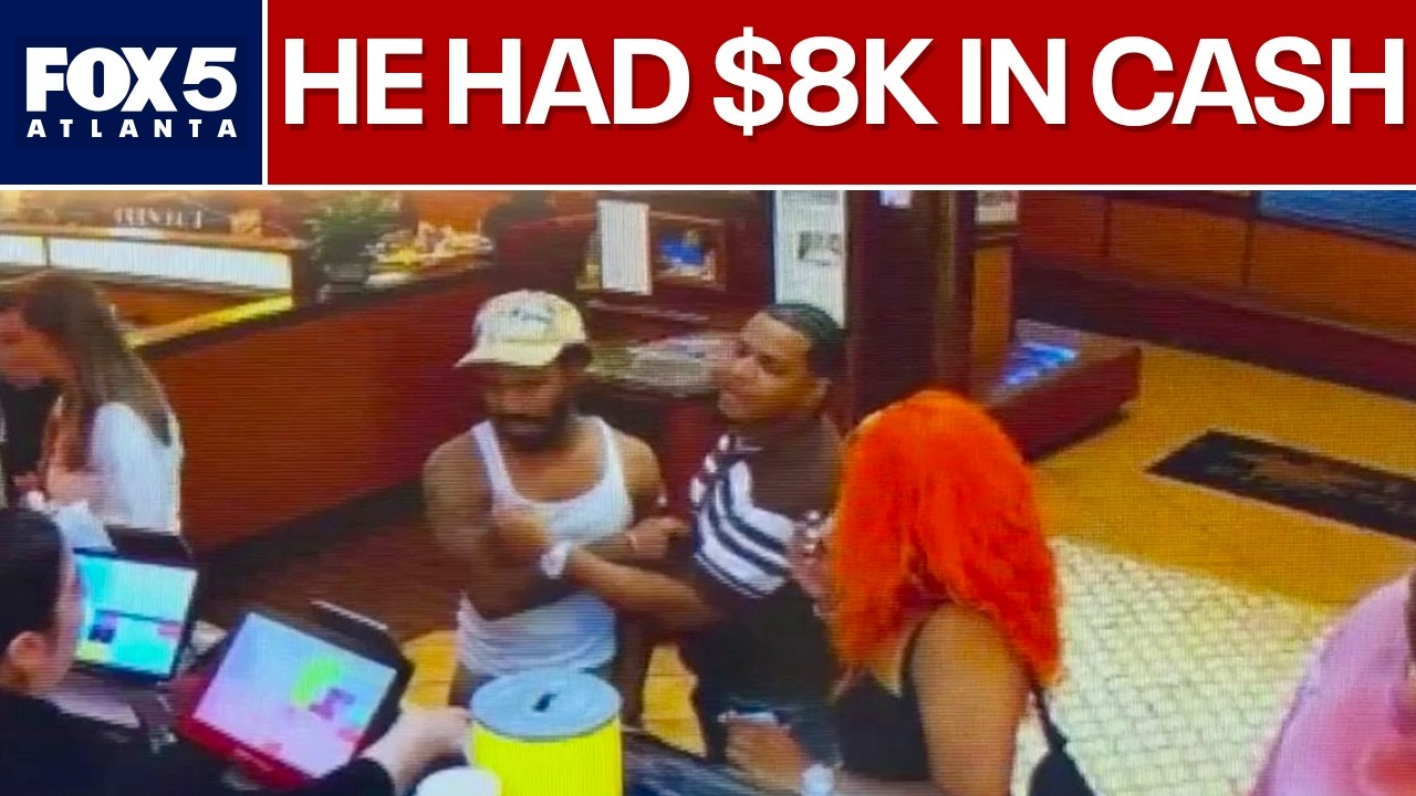 Marietta Diner suspect hands out cash before police arrive | FOX 5 News