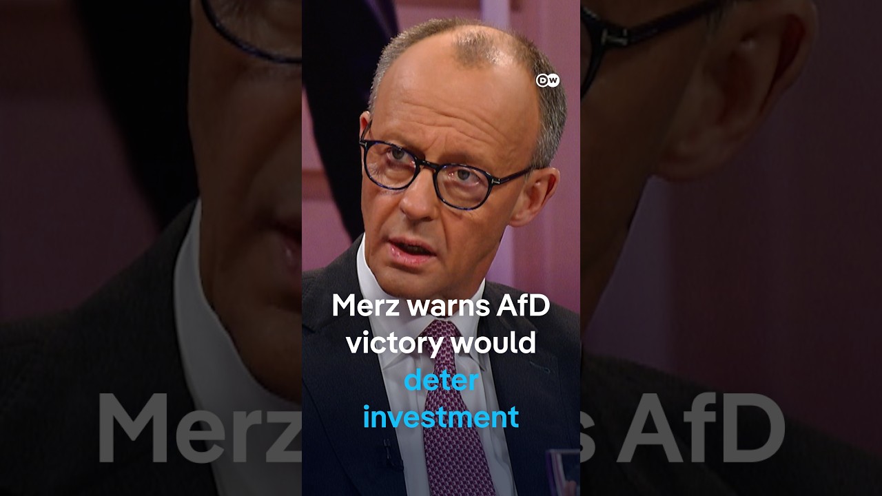 Merz: AfD victory would scare off investors | DW News