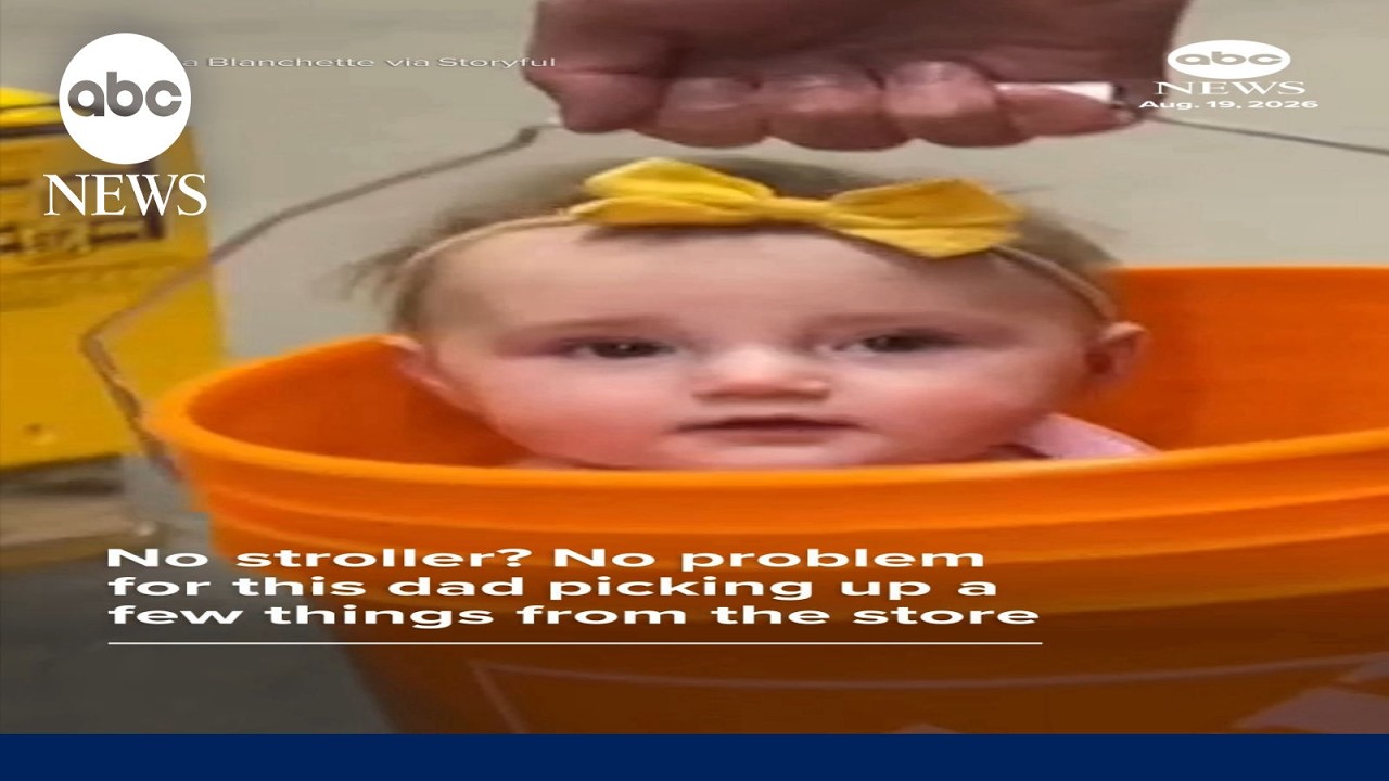 No stroller? No problem for dad picking up few things from Home Depot
