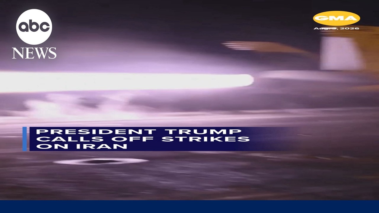 President Trump calls off strikes on Iran