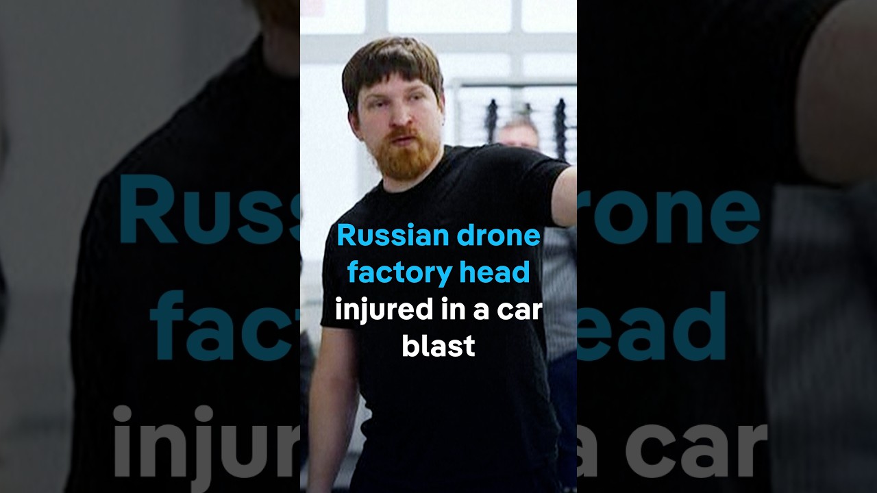 Russian drone factory head injured in a car blast | DW News
