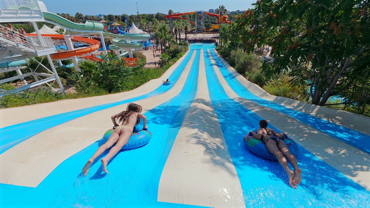 Soft Water Slide at Aquasplash 🇫🇷