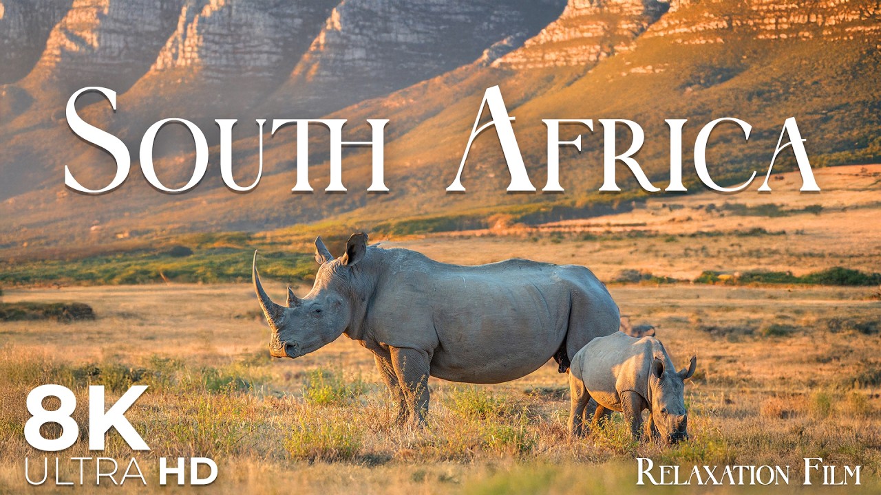 South Africa 8K • From Cape Town into Wild Africa | Relaxation Film with Inspired Relaxing Music