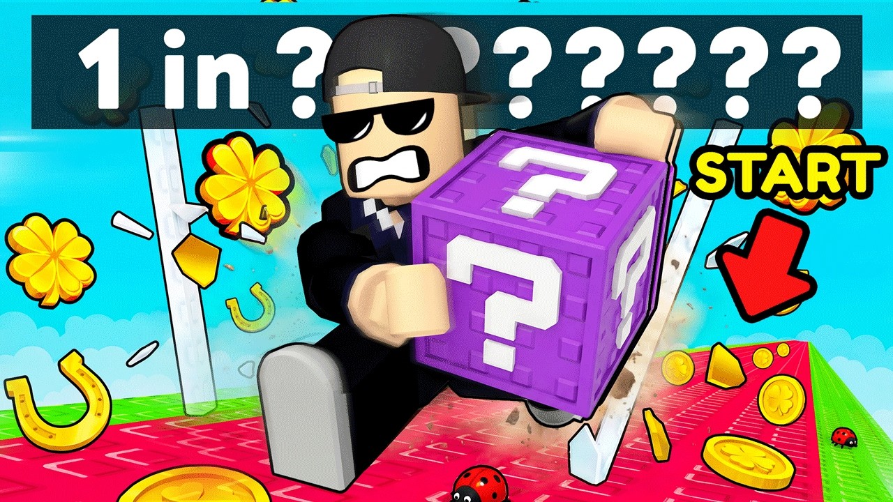 SPENDING ROBUX on LUCKY BLOCKS