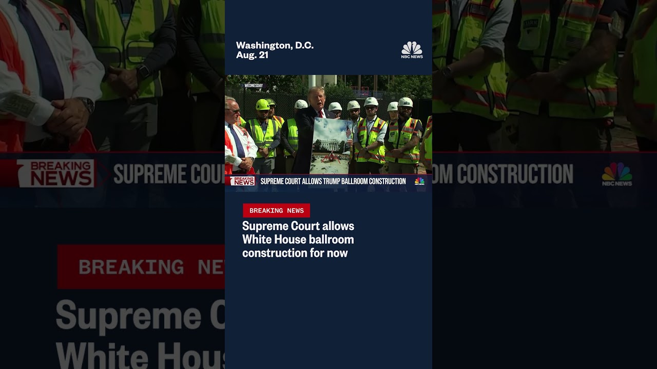 Supreme Court allows White House ballroom construction for now