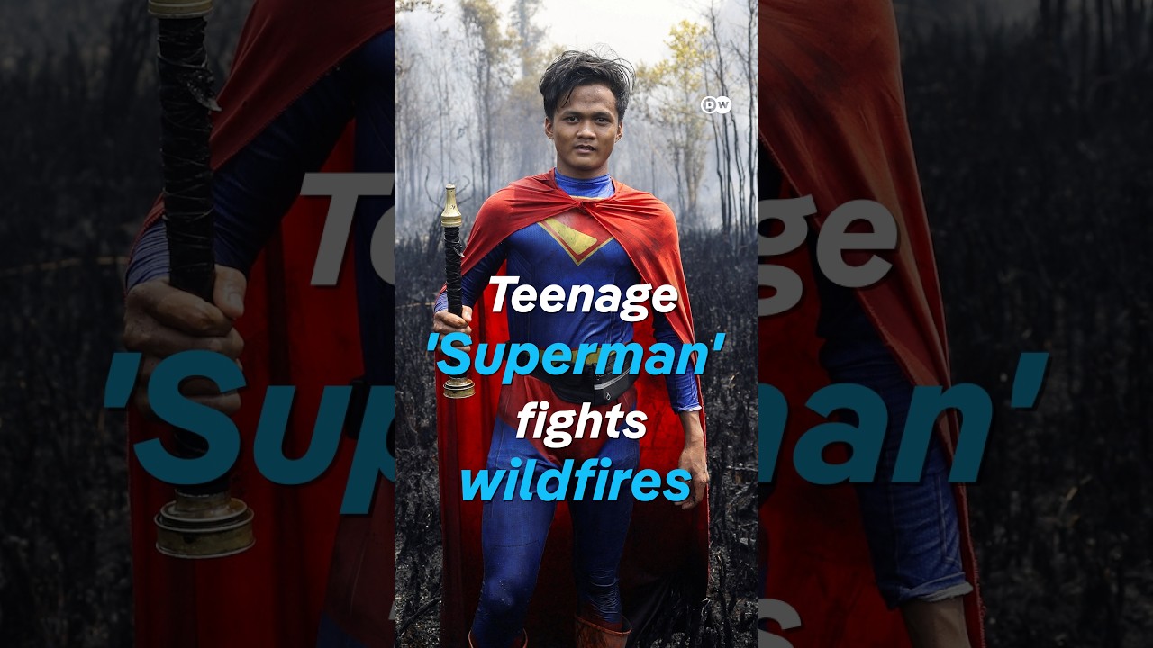Teenage ‘Superman’ fights wildfire in Indonesia | DW News