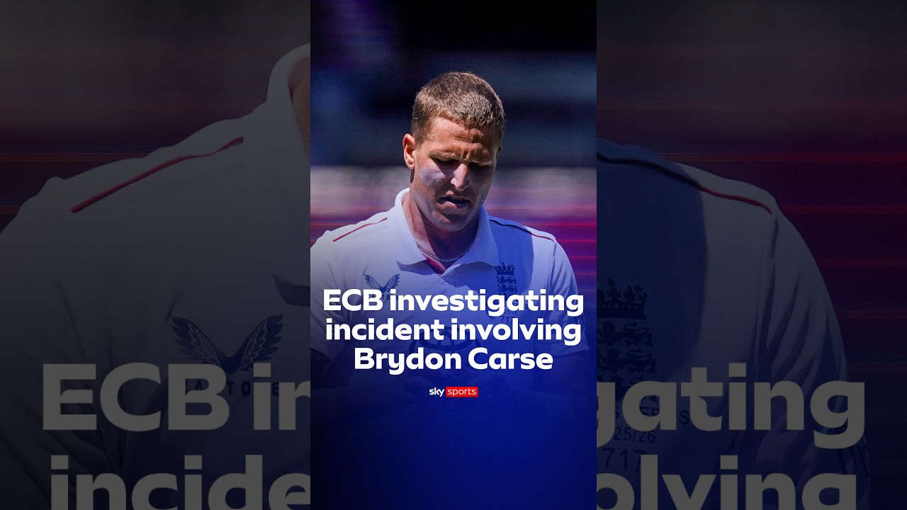The ECB are investigating an incident involving Brydon Carse 🚨