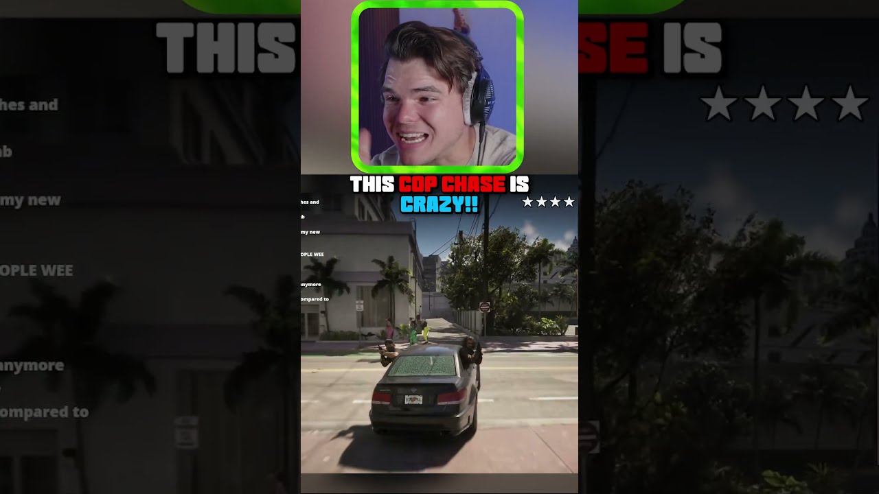 THIS COP CHASE IS CRAZY