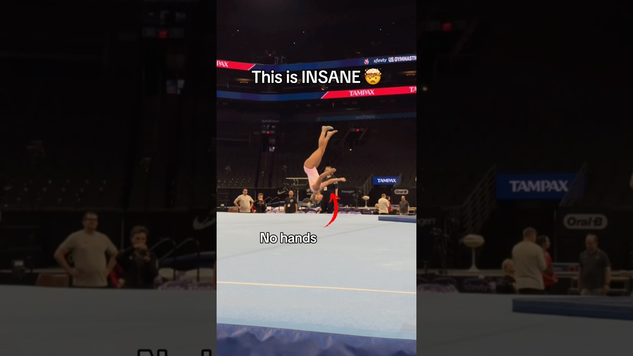 This tumble is insane 🤯 (Reese Esponda)#gymnastics #olympics #sports #gymnast #olympic