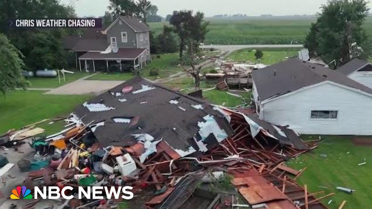 Tornadoes tear through Midwest as wildfires burn in the west
