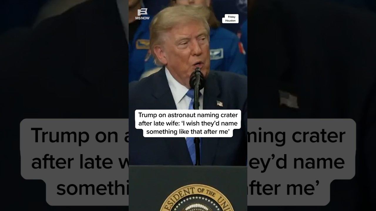 Trump on astronaut naming crater after late wife: ‘I wish they’d name something like that after me’