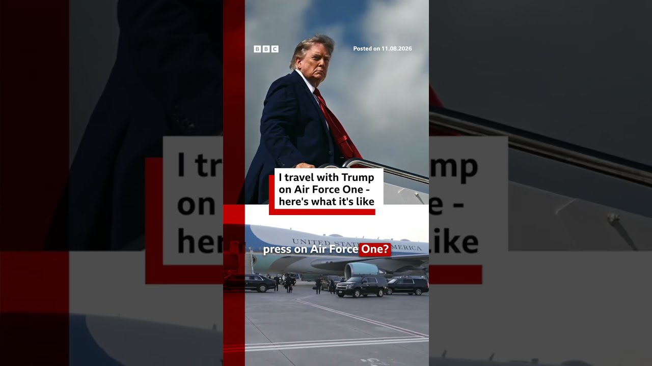 Trump secretly swapped planes due to Iranian threat. #BBCNews