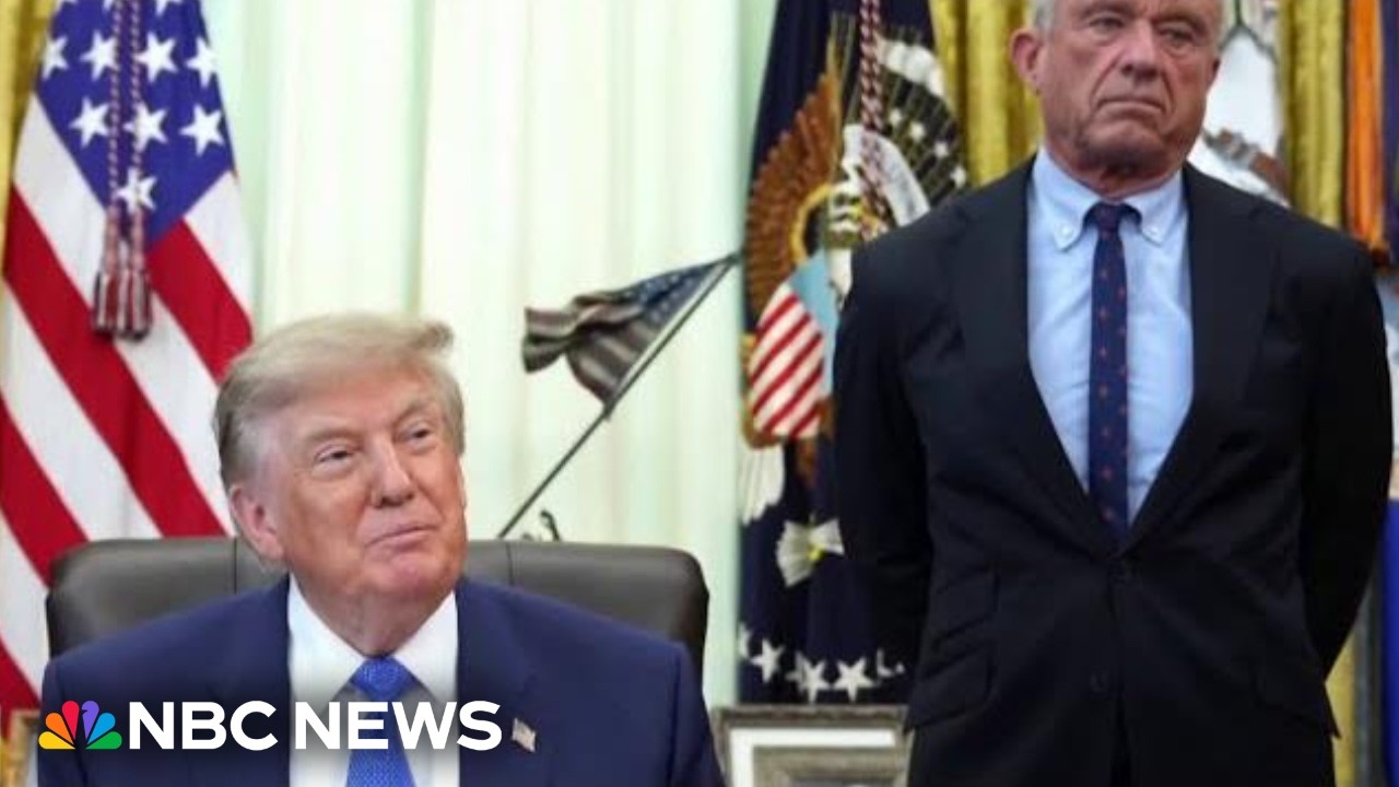 Trump signs order to change child vaccine recommendations