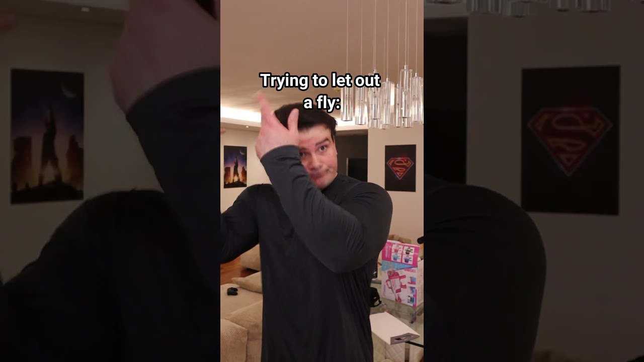 Trying To Let Out A Fly.