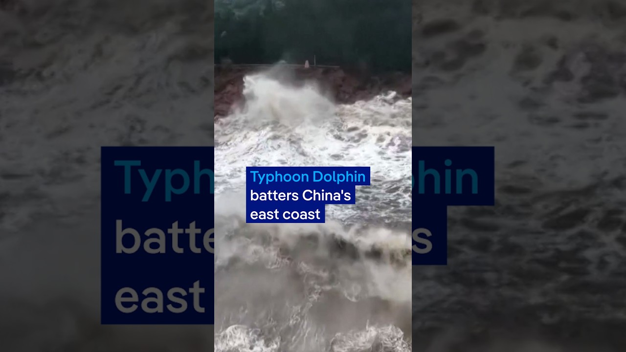 Typhoon Dolphin slams China’s east coast, forcing mass evacuations