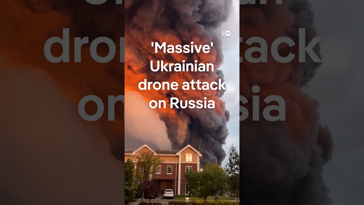 Ukraine attacks Russia with hundreds of drones | DW News