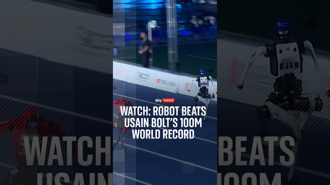 Watch: Robot beats Usain Bolt’s 100m world record