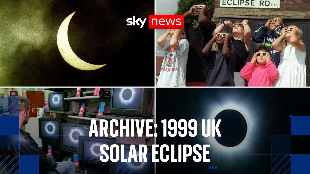 Watch Sky News coverage of the UK’s total solar eclipse of 1999