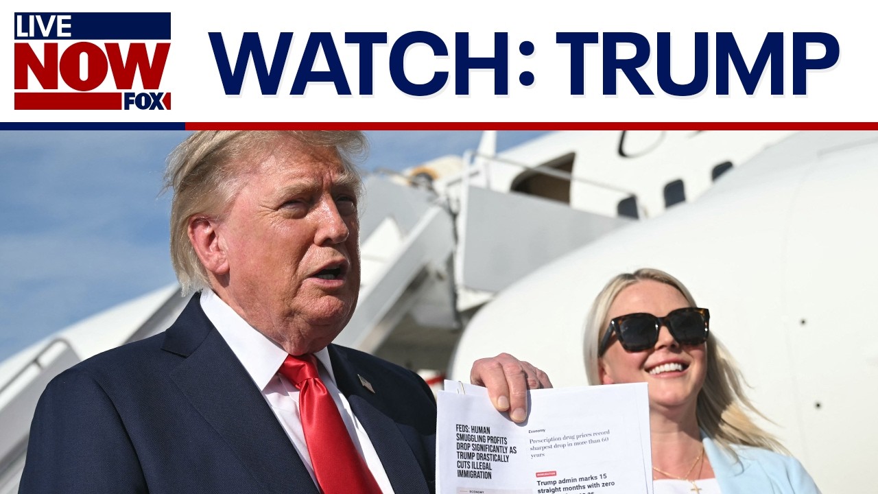 WATCH: Trump speaks to reporters in DC
