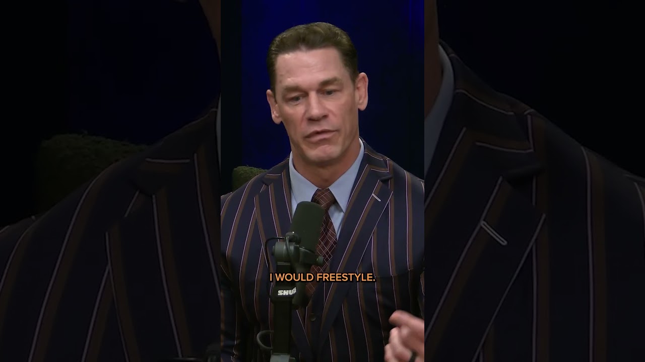 Why John Cena wears his iconic jorts in the WWE ring. #podcast #comedy