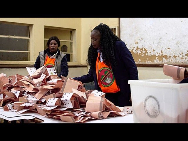 Zambia’s opposition leader expresses ‘grave concern’ as vote count suspended