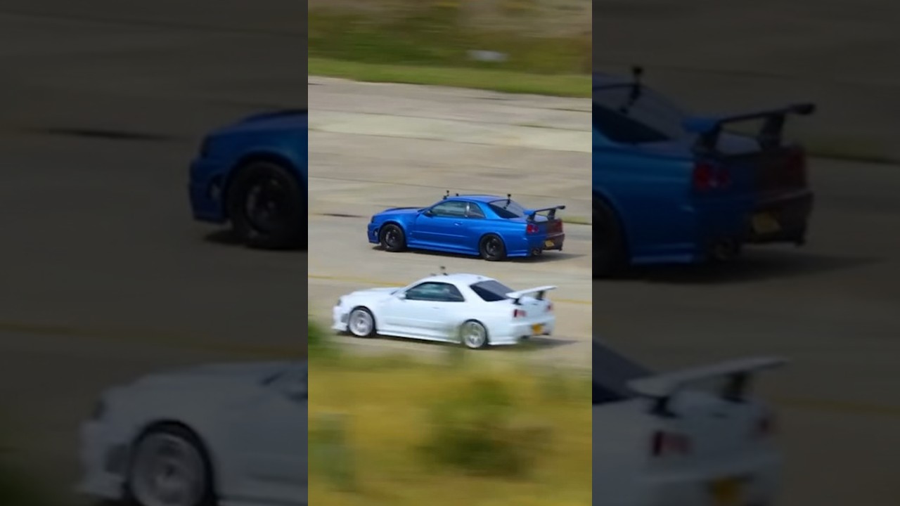 1,000 hp R34 Nissan GT-R DRAG RACE!