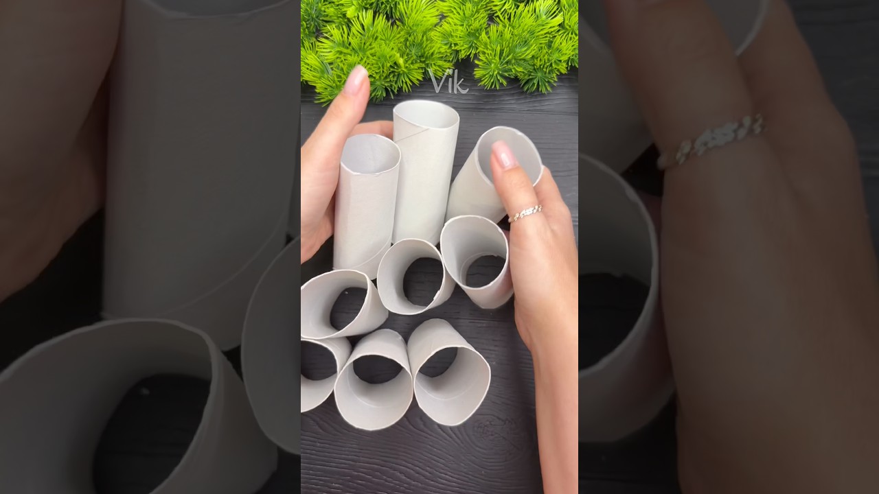 3D Christmas Snowflake from Toilet Paper Rolls ❄️ Easy DIY Holiday Decor