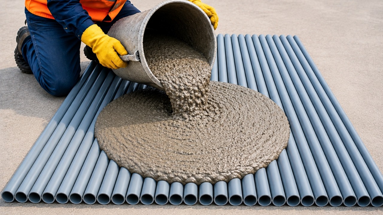 Amazing ideas! Tips DIY Garden Decorations From Cement and PVC Pipes