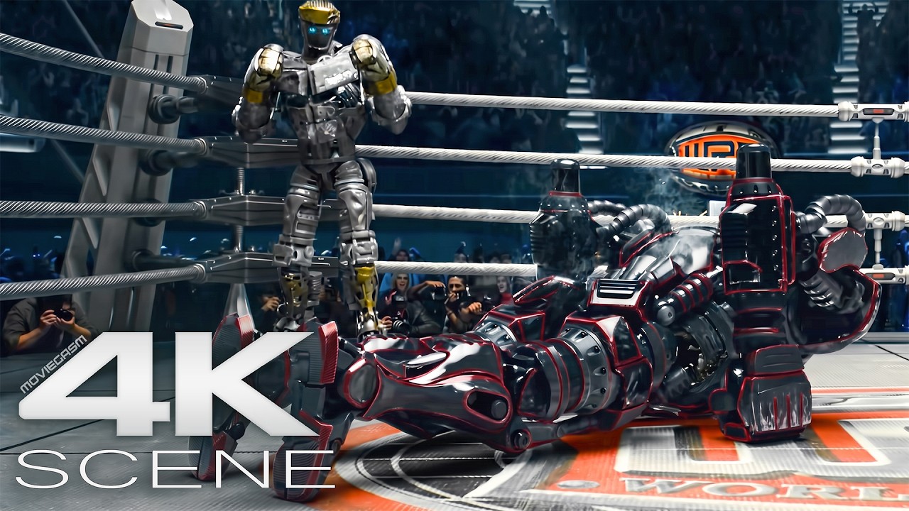 Atom Vs. Zeus Final Battle (4K Blu-ray) Fight Scene | Real Steel Movie Clip
