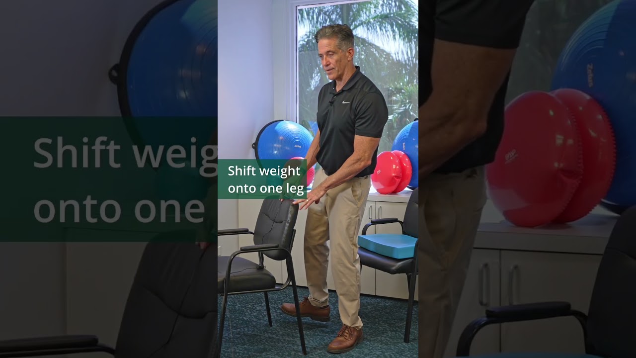 Balance exercises for seniors that actually work! #seniorfitness #physicaltherapy #homeworkout
