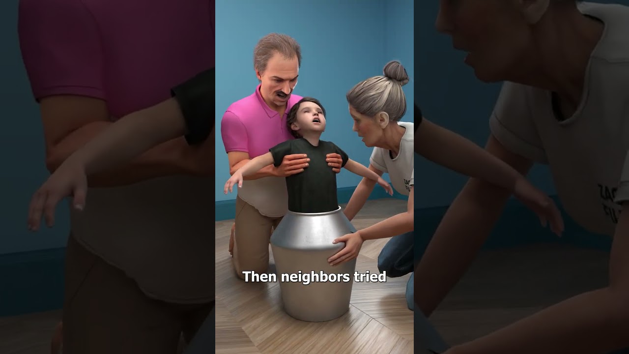 Boy Gets Trapped Inside A Cooking Pot 😱