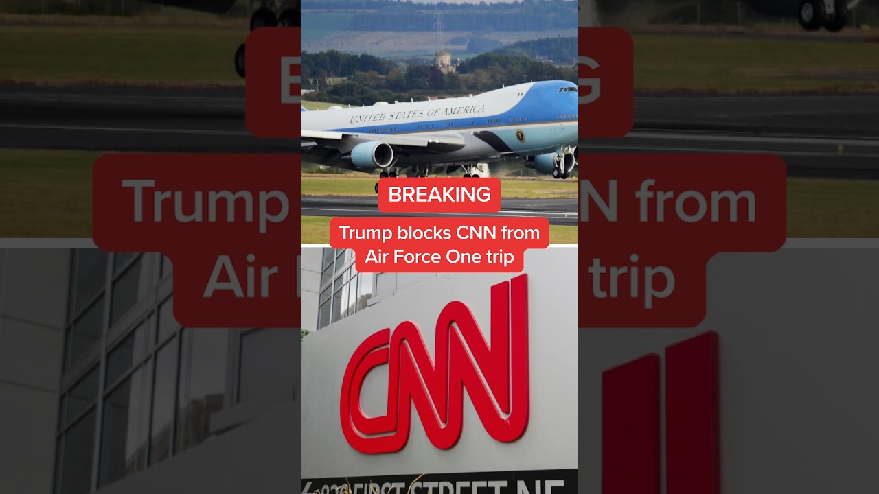 BREAKING: Trump blocks CNN from Air Force One Trip