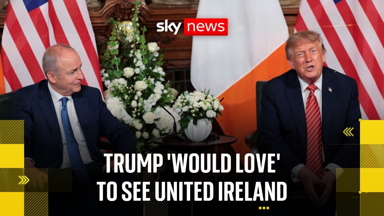 BREAKING: Trump draws gasps as he says reunification would be a ‘great thing’