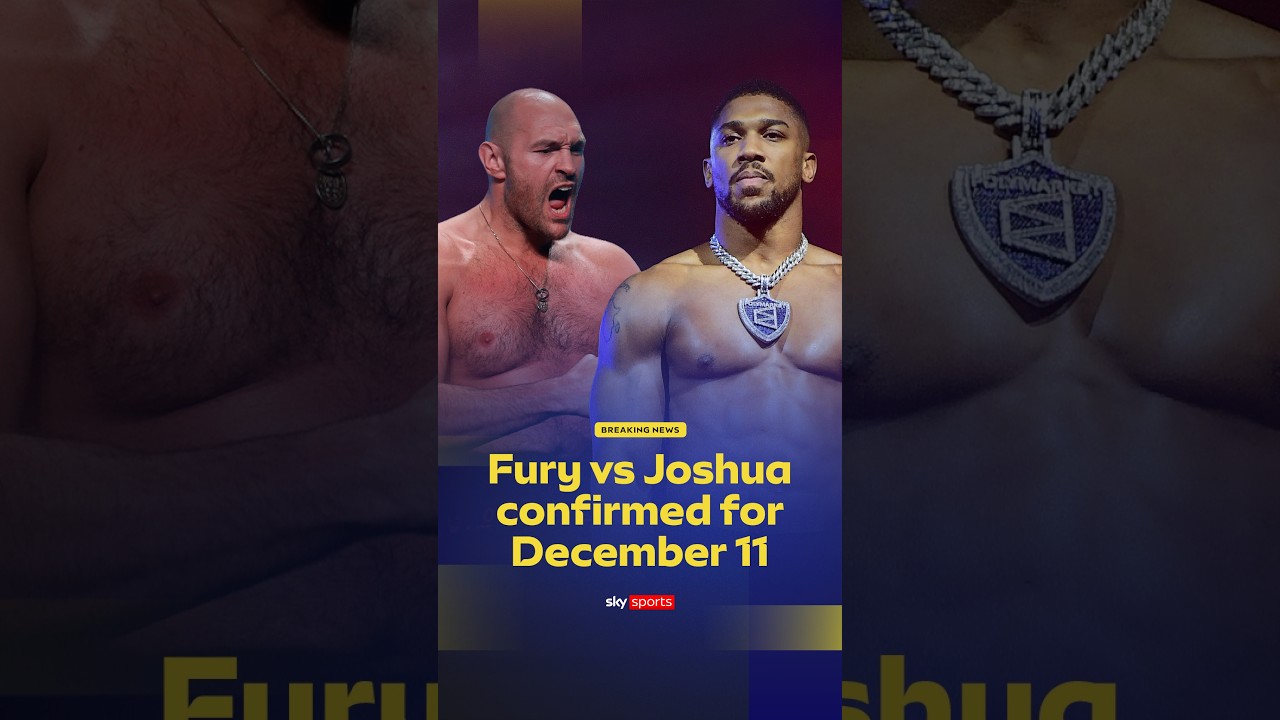 BREAKING: Tyson Fury will face Anthony Joshua on December 11th at Cardiff’s Principality Stadium 🚨