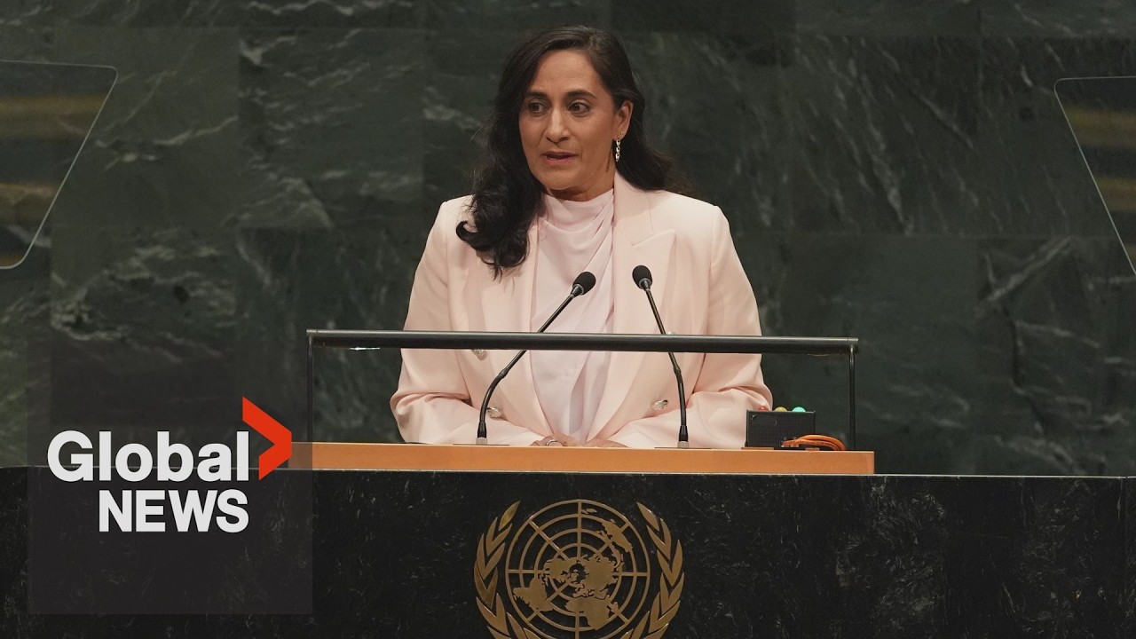 Canada’s foreign affairs minister speaks in place of PM Carney at UN General Assembly | FULL