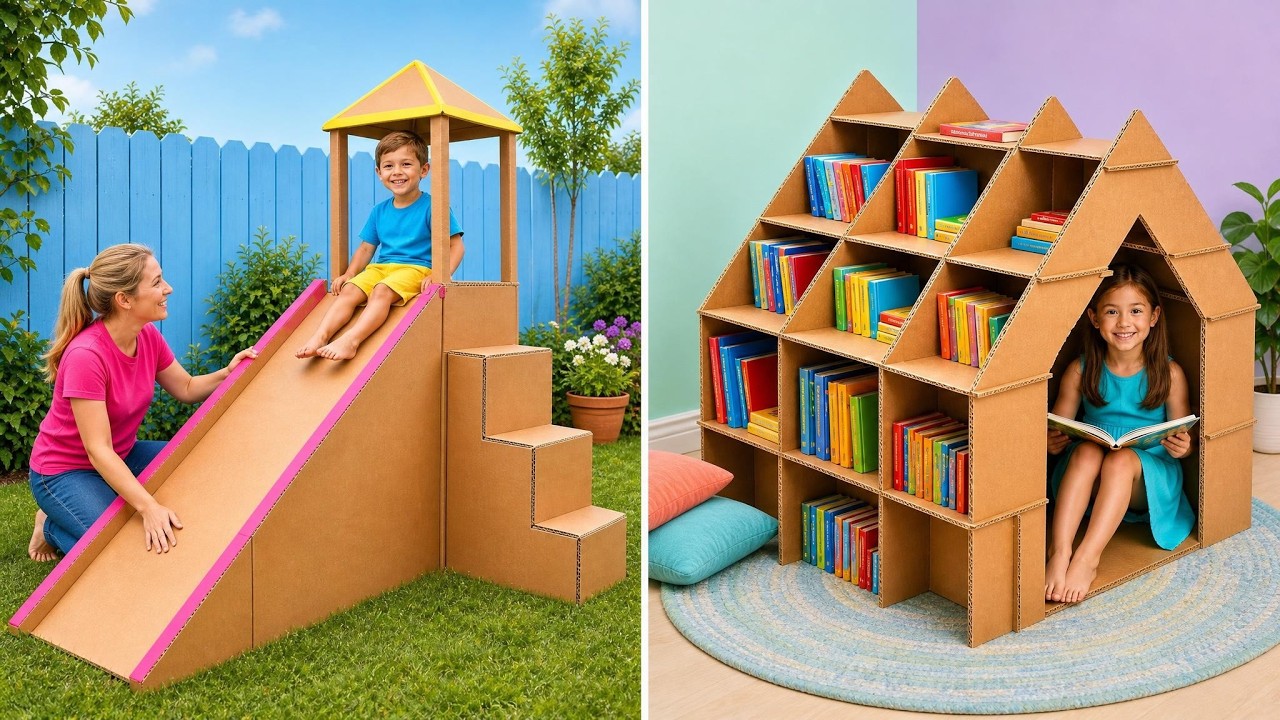 Cardboard Crafts Parents Will Want to Make! 📦✨