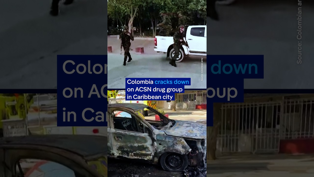 Colombian troops crack down on  drug group in coastal city of Santa Marta | DW News
