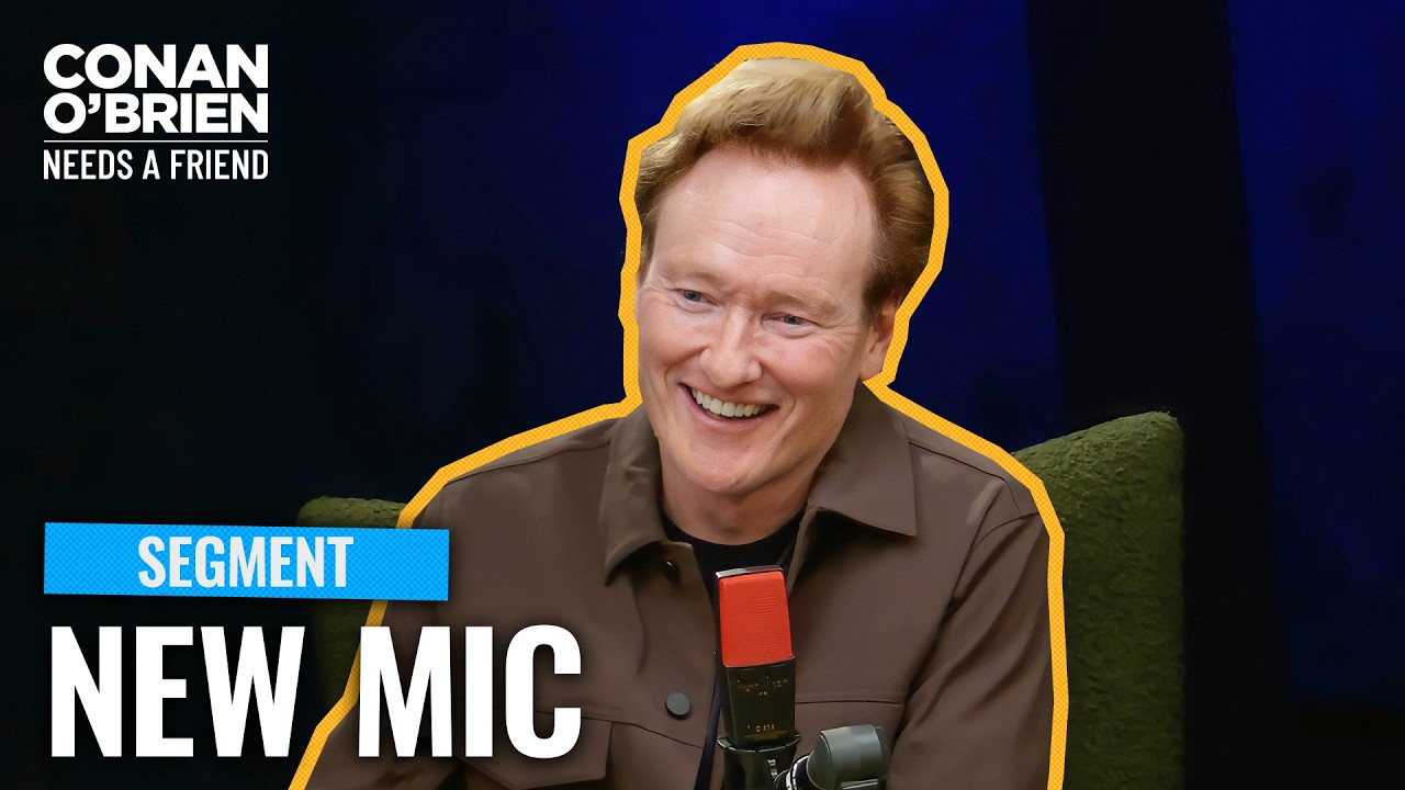 Conan’s Audio Engineer Surprises Him With A New Microphone | Conan O’Brien Needs A Friend