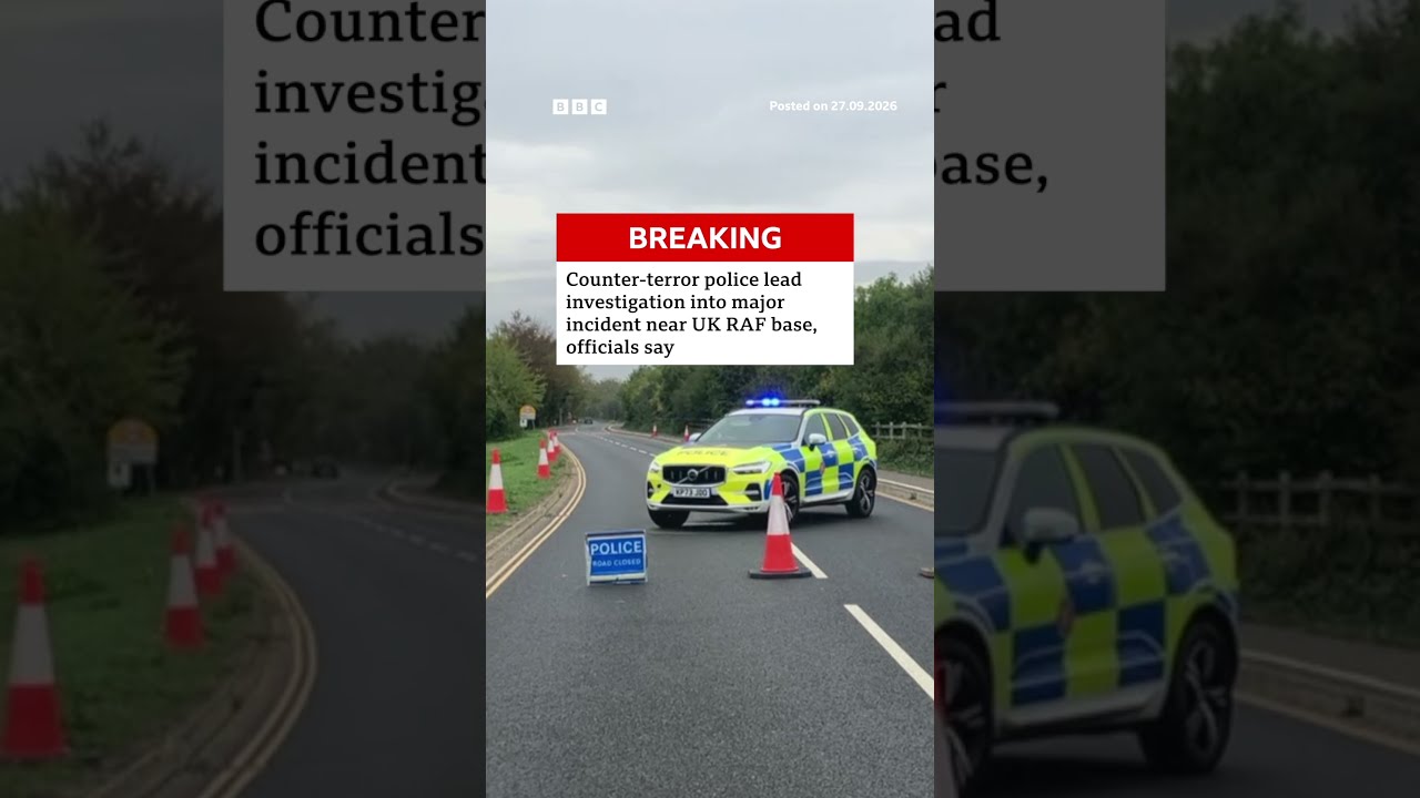 Counter-terror police leading investigation into major incident near UK RAF base. #BBCNews