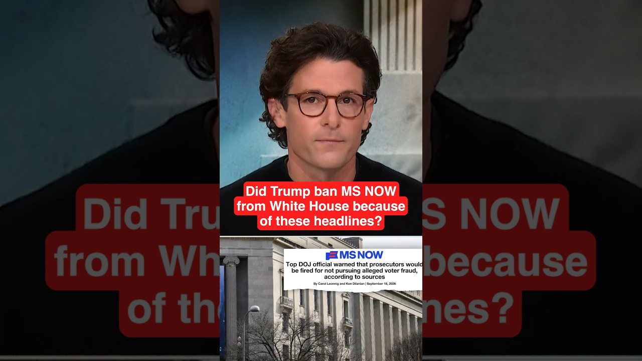 Did Trump BAN MS NOW from White House because of these headlines?